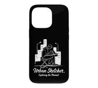 Urban Sketcher Capturing The Moment Cityscape Artist Case for iPhone 13 Pro