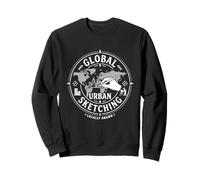 Urban Sketching Artist Global City Drawing Sweatshirt