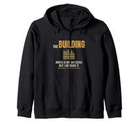 Urban Sketching - The Building Moved - Plein Air Sketchbook Zip Hoodie