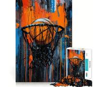 Urban Slam Dunk 1000 Piece Jigsaw Puzzles Mind Challenge Toy High Precision Die Cut Amusing Challenge for Waiting Time (38x26cm)