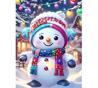 Urban Snowman 500 Piece Jigsaw Puzzles for Adults, Fun jigsaw puzzles 500 pieces, Challenging Puzzle Perfect for Game Nights, Finished Puzzle Size is 52x38cm