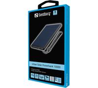 Urban Solar Power Bank 10000mAh Fast Charge Wireless Portable Charger USB