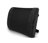 URBAN SOMBRERO Trickonometry Lumbar Support Pillow: Ergonomic Back Support Cushion for Office Chair and Car Lower Back Pain and Posture Improvement (Black)