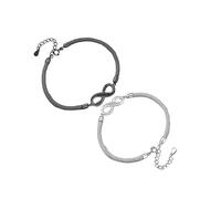 URBAN SPARKS Infinity Partner Bracelets for Him & Her, Adjustable Couple Bracelet Set with Möbius Bow, Symbol of Infinite Love, Mittelgroße, Copper, No