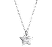 URBAN SPARKS Sweet Punk Star Spiral Pendant Necklace Set, Simple Ins Style Five-Pointed Star Choker for Women, Black Rope & Silver Chain Layered Necklaces, Trendy Couple Jewelry Gift (solid)