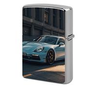 Urban Sports Car Lighter Case Copper Lighter Cover Custom Metal Protective Lighters Sleeve Without Insert Personalized Reusable Shell Standard Size Gift for Men Women