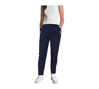 URBAN STITCH Trouser for Women UK Navy Blue Casual Full Length Elasticated High Waist Pants with Stretch Light Weight Summer Straight fit Ladies Bottoms (12, Navy Blue)