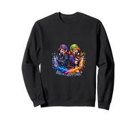 Urban Street Art Duo Color Clash Sweatshirt