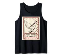 Urban Street Art Free Speech Graphic Text Tank Top