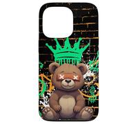 Urban Street Art Teddy Bear Design, Graffiti Style, X Eyes Case for iPhone 13 Pro