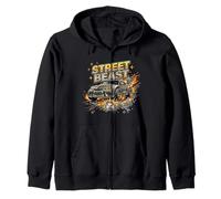 Urban Street Power Machine Performance Artwork Zip Hoodie