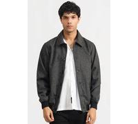 Urban Studio Men's Classic Black Poly-Wool Bomber Jacket | Size: XL Urban Studio Black XL