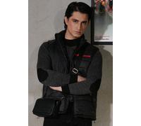 Urban Studio Men's Quilted Parachute Sleeveless Lightweight Jacket in Black | Size: Medium Urban Studio Black M