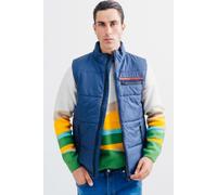 Urban Studio Men's Quilted Parachute Sleeveless Lightweight Jacket in Navy | Size: Medium Urban Studio Navy M
