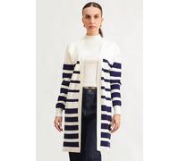 Urban Studio Women's Cable Knit Open Front Striped Cardigan | Size: Medium Urban Studio Multicolor M