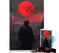 Urban Sunset Jigsaw 1000 Piece Mind Skill Play Stable Fit No Shifting Parts Enjoyable Pastime for Long Weekends (50x75cm)