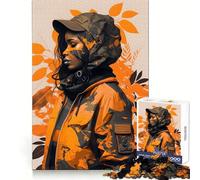Urban Survivor Girl Jigsaw Puzzles 1000 Pieces for Teenagers Smart Training Calm Leisure Flawless Cut Lovely Gift (50x75cm)
