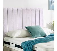 Urban Textures - Apollo 26" High Velvet Fabric Upholstered Bed Headboard - Baby Pink
