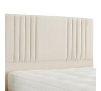 Urban Textures Luxury 20" High Milan Boucle Upholstered Bed Headboard - Cream