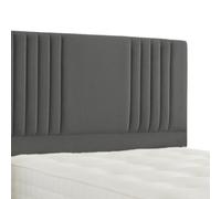 Urban Textures Luxury 20" High Milan Boucle Upholstered Bed Headboard - Grey