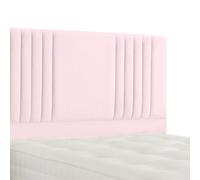 Urban Textures Luxury 20" High Milan Boucle Upholstered Bed Headboard - Pink
