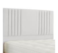 Urban Textures Luxury 20" High Milan Boucle Upholstered Bed Headboard - White