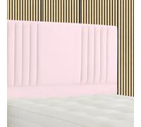 Urban Textures Luxury 20" High Milan Velvet Upholstered Bed Headboard - Pink