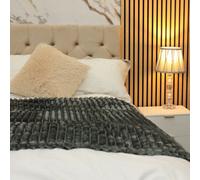 Urban Textures Luxury 20" High Velvet Fabric Upholstered Chesterfield Bed Headboard - Beige