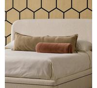 Urban Textures Luxury 26" High Boucle Fabric Upholstered Mira Bed Headboard - Cream