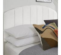 Urban Textures Luxury 51" High Celeste Boucle Upholstered Bed Headboard - White