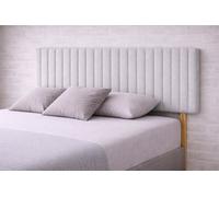 Urban Textures - Lyra Luxury 30" High Boucle Fabric Upholstered Headboard - Silver