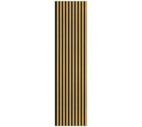 Urban Textures - Premium Teak Wide Acoustic Sound Absorbing Decorative Wood Slat Wall Panel 240Cm X 60Cm