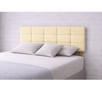 Urban Textures - Sloane Luxury 20" High Linen Fabric Upholstered Bed Headboard - Cream