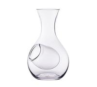 Urban Tokyo Japanese Cold Sake Wine Glass Decanter 12 fl oz Sake Bottle with Ice Cavity Pocket For Home or Restaurant Use (Clear Pocket Cavity)