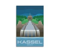 Urban Travel Retro Germany Kassel Water Step Architecture Decorative Painting Canvas Wall Posters And Modern Family Bedroom Decor 24x36inch(60x90cm)