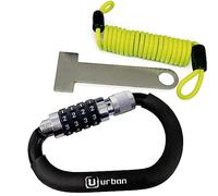 Urban Security Helmet Combination Padlock Silver unisex