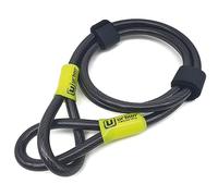 URBAN UR462M/UR462L Security Cable Bike Lock Flexible Steel Double Loop Universal for Bicycle or Scooter Ø 10mm 120cm/200cm Anti-Theft Fix Wheels Saddle Multifunction