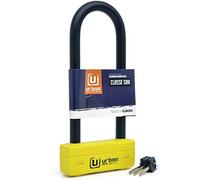Urban UR85250 High Security U Lock Motorcycle, SRA Approved, ø18mm/0.7in Hardened Steel Shackle, Double Locking, High Visibility Housing, 85x300mm/3.34x9.84in Anti Theft Security for Moto Scooter