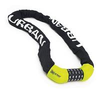 Urban UR890 Bike Chain Lock with More Secure 5 Digit Code, Deterrent, Thicker and More Resistant ø8mm/0.31in Steel Links with Anti-Scratch Cover, Anti Theft for Bicycle, Scooter, Gates, 100cm/3.2ft