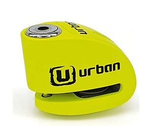 Urban UR906X Hi-Tech Alarm Disc Lock 120 dB ON/Off, Replaceable Module, High-end Waterproof Alarm, Longlife Battery, Reminder Cable, Universal Motorbikes, Bicycles, Ebikes, Motorcycle Lock Anti Theft