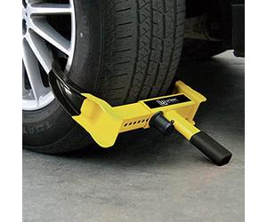 URBAN UR920 Wheel Clamp Car Lock, More visible, 4-10in More Adjustable, Scratch Protection, High Security Curved Lock, Universal Wheel Car Boot Anti Theft Lock Device for Vehicle Truck, Van, Golf Cart