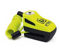 URBAN UR955Y Motorcycle Disc Lock, Compact and Effective Security, More Visible More Deterrent, Quick Click Locking, Universal Anti Theft Wheel Brake Lock for Motorbike Scooter Electric Bike Bicycle