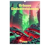 Urban visions of the end times UK-Version (Wall Calendar 2026 DIN A3 Portrait), CALVENDO 12 Month Wall Calendar