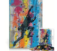 Urban Wall Climb 1000 Piece Jigsaw Puzzle for Adults Strategic Think Mind Calming Fun Precise Fit (50x75cm)
