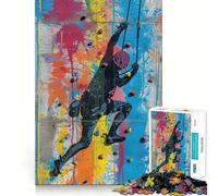 Urban Wall Climb Jigsaw Puzzles for Adults 1000 Mind Boost Game Uniform Size Precise Pieces Travel-friendly Brain Game Gift (50x75cm)