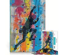 Urban Wall Climb Puzzle for Adults 1000 Pieces Memory Play Game Firm Fit Secure Assembly Meaningful Connection Building Game (38x52cm)