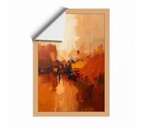 Urban Warmth Expressionism Unframed Wall Art Print A2 (59.4×42cm), Wall Decor for Living Room, Bedroom, Office & Home, Art Gift