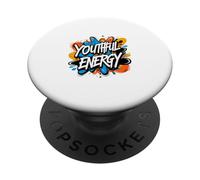 Urban - Youthful Energy 80s 90s Street Art Graffiti Graphic PopSockets Adhesive PopGrip