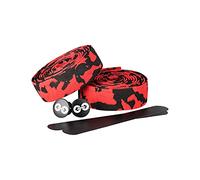 URBAN ZWEIRAD Handlebar Tape - Durable Road Bike Handlebar Tape with End Plugs and Adhesive Strips - Anti-Slip, Shock-Absorbing, Comfortable Grip - 2 x 200 cm x 3 cm - 3 mm Thick