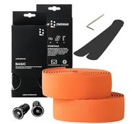 URBAN ZWEIRAD Handlebar Tape - Durable Road Bike Handlebar Tape with End Plugs and Adhesive Strips - Anti-Slip, Shock-Absorbing, Comfortable Grip - 2 x 200 cm x 3 cm - 3 mm Thick